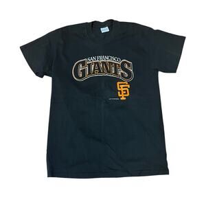 Vintage San Francisco Giants 1988 Tshirt Black Short Sleeve Large Made in USA